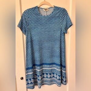 SHOW ME YOUR MUMU Em Mini Dress Henna Wave Spandy Size Small